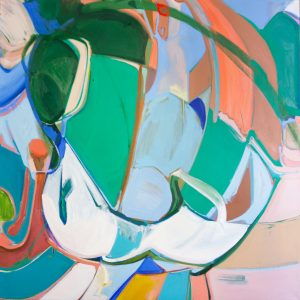 O4 of TOPIA, oil on canvas, 150 x 150 x 4,5 cm