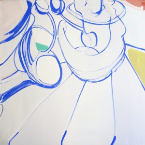 P3 of TOPIA, oil on canvas, 150 x 150 x 4,5 cm
