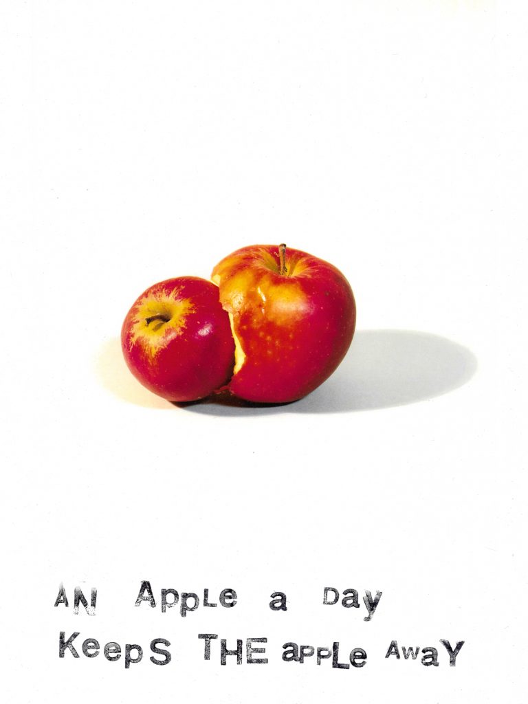 Tina Oelker, An apple a day keppps the apple awy, Fine Art Print